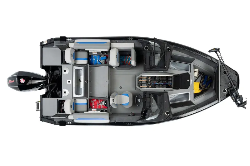 Slide: The Image of Manufacturer Provided Image: Overhead view of 2025 Princecraft Sport 188 boat interior layout. - 18