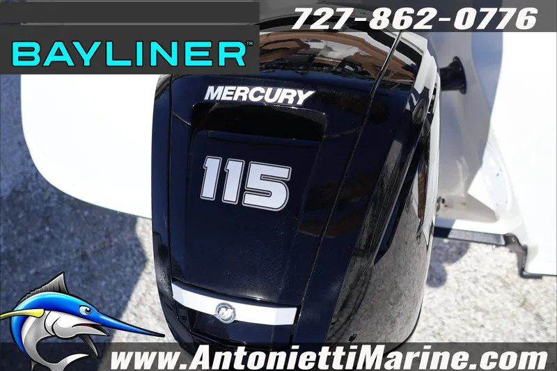 Slide: The Image of Bayliner V20 2026 with Mercury 115 engine, displayed at Antonietti Marine. - 32