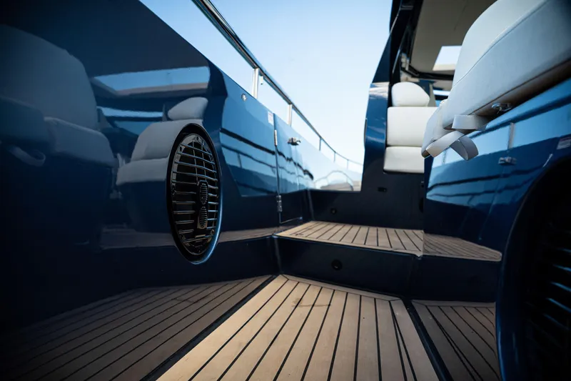 Slide: The Image of Sleek Dutch American DA 53 yacht cruising on open water, 2025 model. - 28