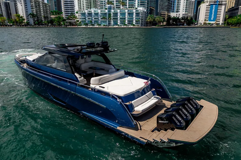 Slide: The Image of Luxury 2025 Dutch American DA 53 yacht cruising on calm waters. - 4