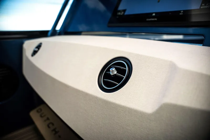 Slide: The Image of Luxurious interior of 2025 Dutch American DA 53 yacht with modern seating and sleek design. - 57