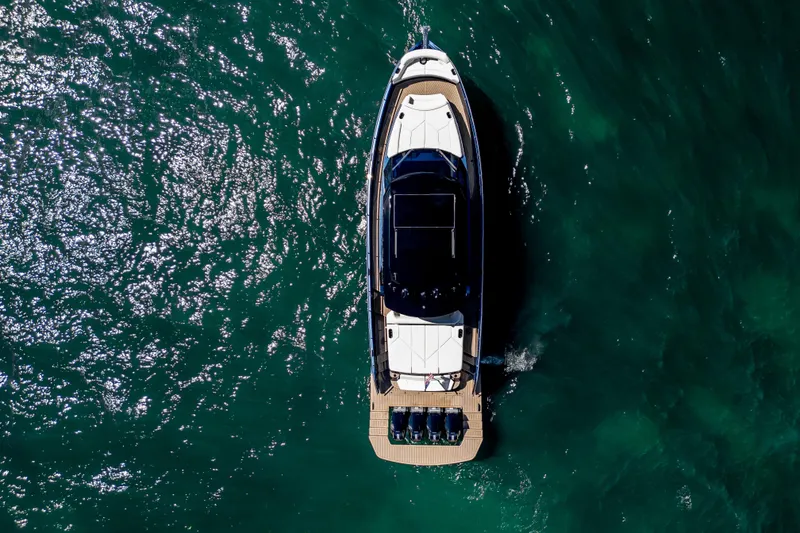 Slide: The Image of High-speed Dutch American DA 53 boat cruising on a serene lake, 2025 model. - 8