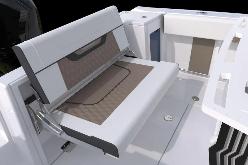 Slide: The Image of Manufacturer Provided Image: 2026 Blackfin 272 CC boat with foldable seating and modern design. - 13