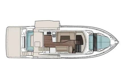 Slide: The Image of Luxurious 2026 Cruisers Yachts 57 Fly kitchen with modern appliances and elegant design. - 12