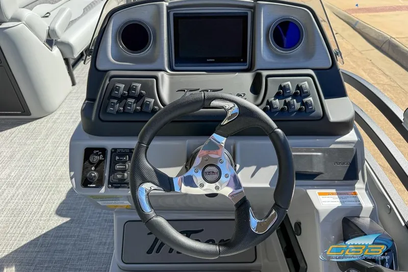 Slide: The Image of Dashboard of 2026 JC 25 Neptoon LG pontoon boat with controls and display. - 33