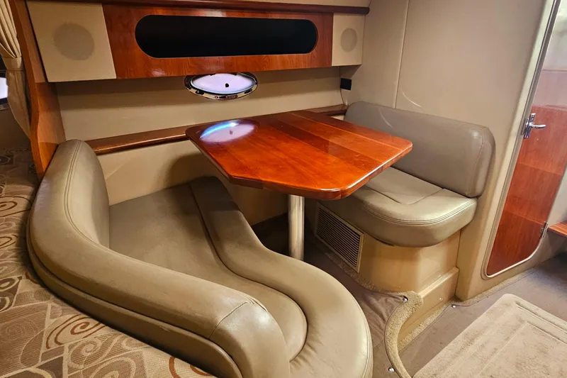 Slide: The Image of 2006 Cruisers Yachts 300 Express bathroom with sink, faucet, and towel. - 30