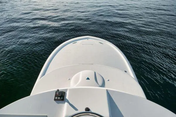 Slide: The Image of Bow view of 2011 Winter Custom Yachts 29 on calm water. - 21