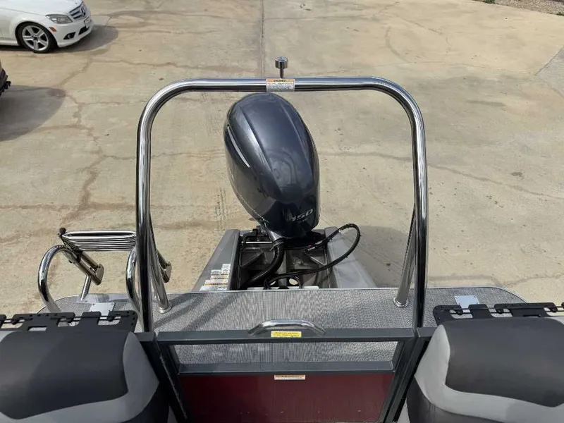 Slide: The Image of Veranda VR20RC 2023 with outboard motor on parking lot. - 12