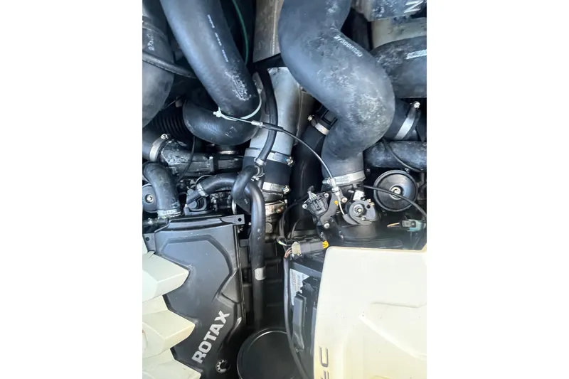 Slide: The Image of Engine components of a 2010 Sea-Doo 230 Challenger SP boat. - 8