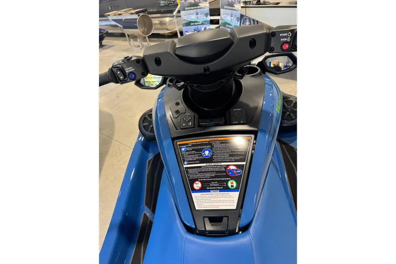Slide: The Image of 2024 Yamaha WaveRunner FX Cruiser SVHO dashboard and controls in showroom. - 3