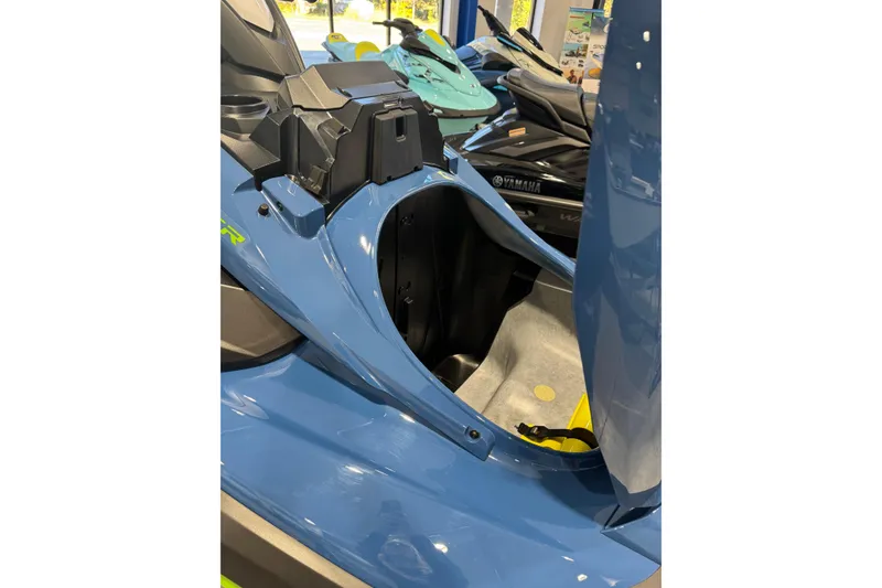 Slide: The Image of 2024 Yamaha WaveRunner FX Cruiser SVHO storage compartment, open in showroom. - 8