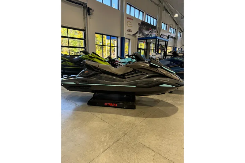 The Image of 2025 Yamaha WaveRunner FX HO jet ski displayed in showroom. - 0