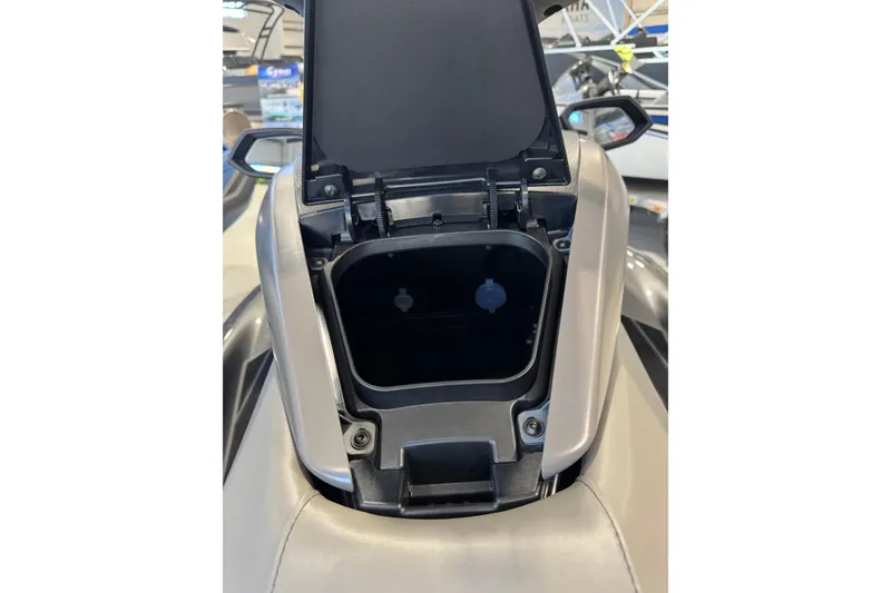 Slide: The Image of 2025 Yamaha WaveRunner FX HO storage compartment open, showcasing interior space. - 8