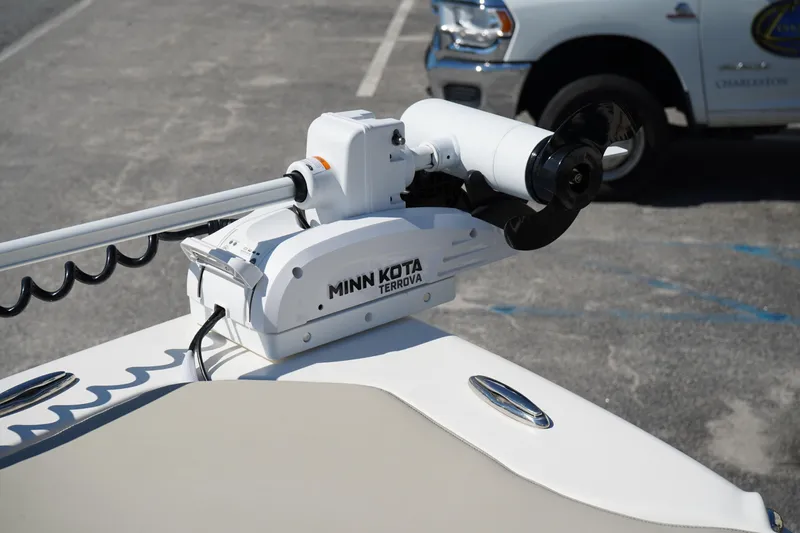 Slide: The Image of 2024 Key West 210 Bay Reef with Minn Kota Terrova trolling motor. - 34