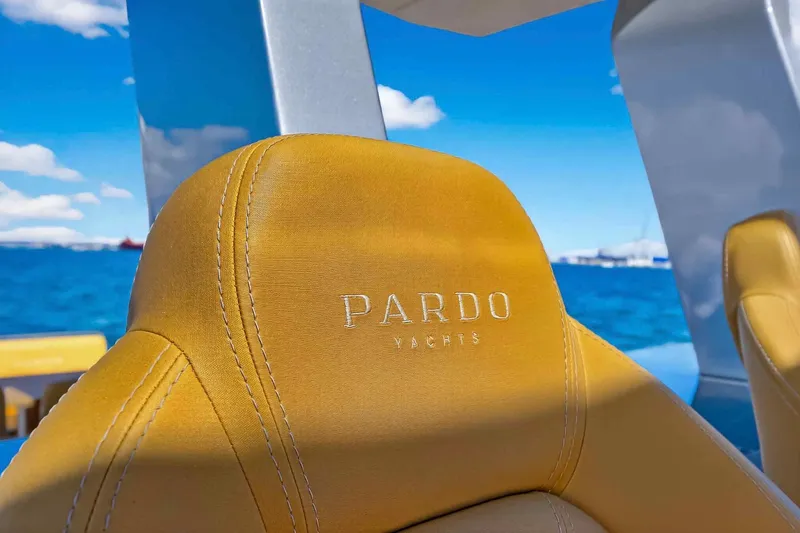 Slide: The Image of 2023 Pardo Yachts 43 seat with ocean view, showcasing luxury design. - 27