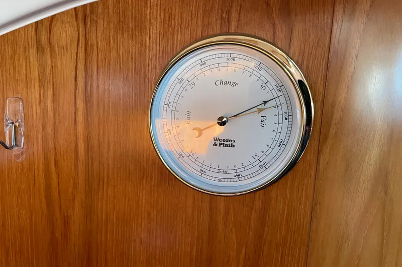Slide: The Image of Barometer on Jeanneau Sun Odyssey 43 DS, 2003, wooden interior, Weems & Plath brand. - 15