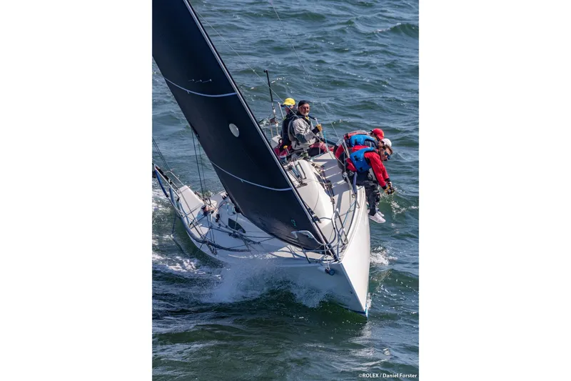 Slide: The Image of Sailing crew on 2014 J Boats J/88 navigating ocean waters. - 27