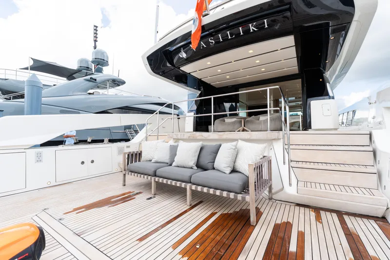 Slide: The Image of Engine room of 2019 Sanlorenzo SX76 yacht with control panels and equipment. - 31