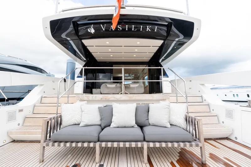 Slide: The Image of Engine room of 2019 Sanlorenzo SX76 yacht with organized tools and equipment. - 33