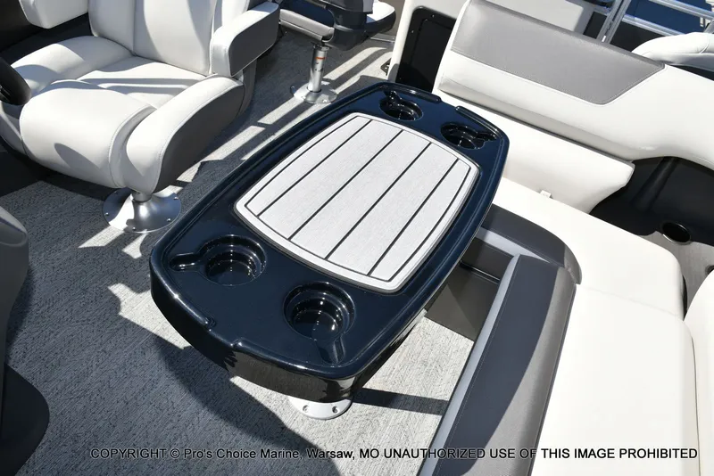 Slide: The Image of Sun Tracker FISHIN' BARGE 22 DLX w/150HP Mercury 4 Stroke 2026 - 13