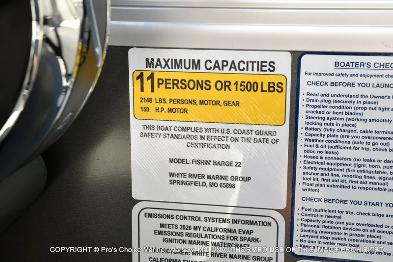 Slide: The Image of Sun Tracker FISHIN' BARGE 22 DLX w/150HP Mercury 4 Stroke 2026 - 40