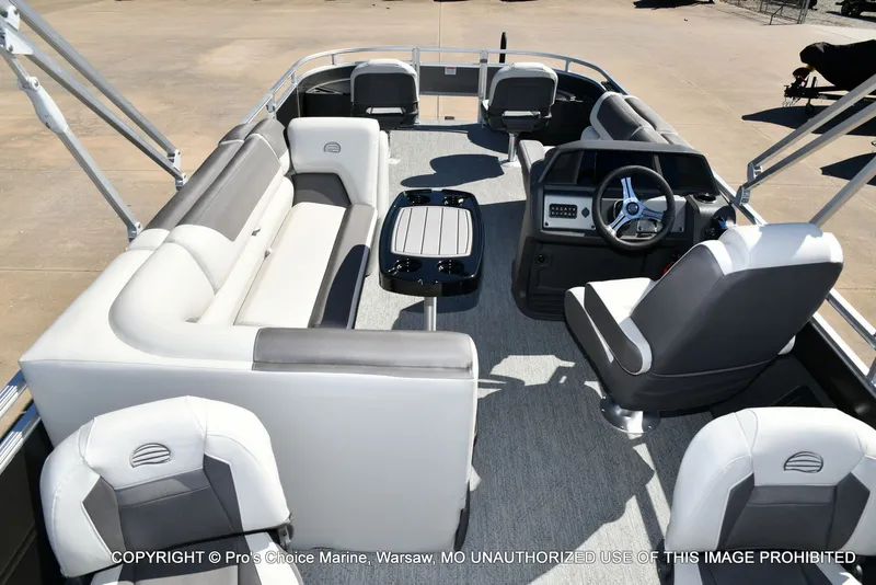 Slide: The Image of Sun Tracker FISHIN' BARGE 22 DLX w/150HP Mercury 4 Stroke 2026 - 56