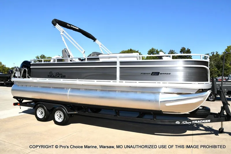 Slide: The Image of Sun Tracker FISHIN' BARGE 22 DLX w/150HP Mercury 4 Stroke 2026 - 75