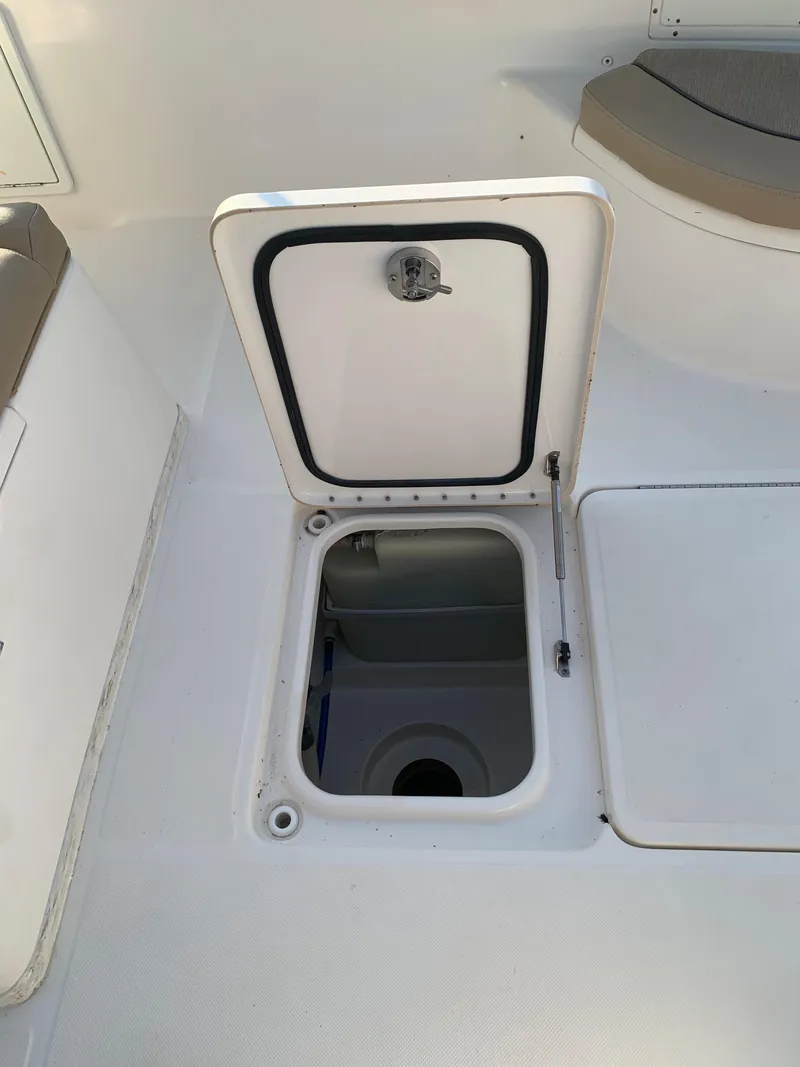 Slide: The Image of Open hatch on a 2016 Key West 351 Billistic boat. - 36