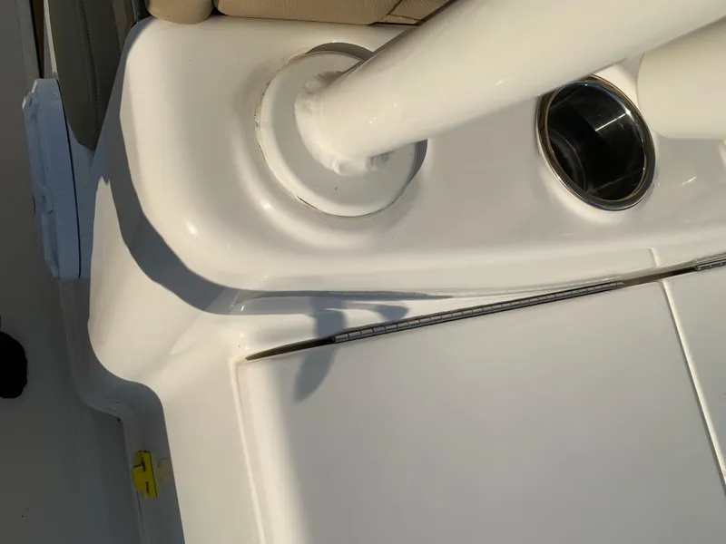 Slide: The Image of Close-up of 2016 Key West 351 Billistic boat interior details. - 41
