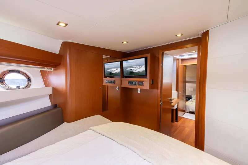Slide: The Image of Luxurious cabin interior of 2014 Beneteau Gran Turismo 44 yacht with modern amenities. - 27