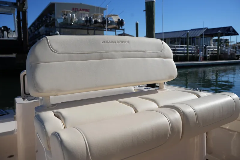 Slide: The Image of 2024 Grady-White Fisherman 236 boat seat, docked at marina. - 23