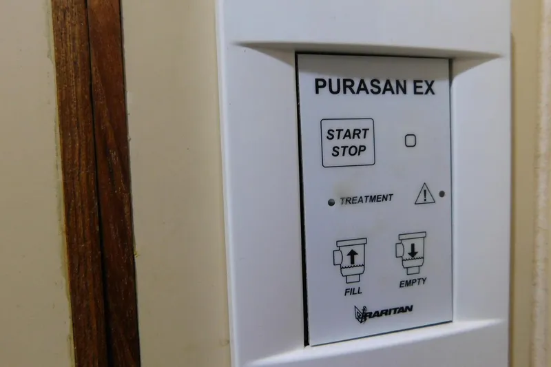 Slide: The Image of Control panel of Purasan EX system on 1995 Jefferson 52 Riviana Cockpit MY yacht. - 29