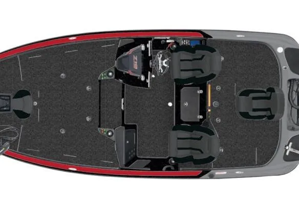 Slide: The Image of Top view of 2026 Nitro Z19 XL Pro fishing boat with dual seating and spacious deck. - 1