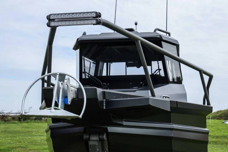 Slide: The Image of 2024 StabiX 240UCC boat with modern design and advanced features on display. - 10