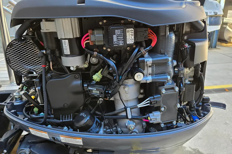 Slide: The Image of 2023 G3 Select 22RC engine showcasing intricate mechanical components and wiring. - 45