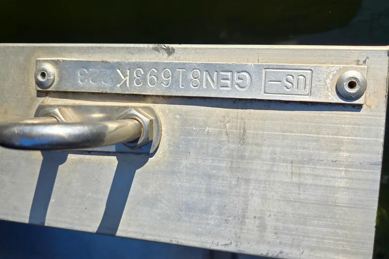 Slide: The Image of 2023 G3 Select 22RC boat hull identification number plate. - 66