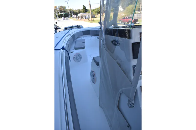 Slide: The Image of 2021 Cape Horn 36 XS boat interior, featuring sleek design and modern amenities. - 24