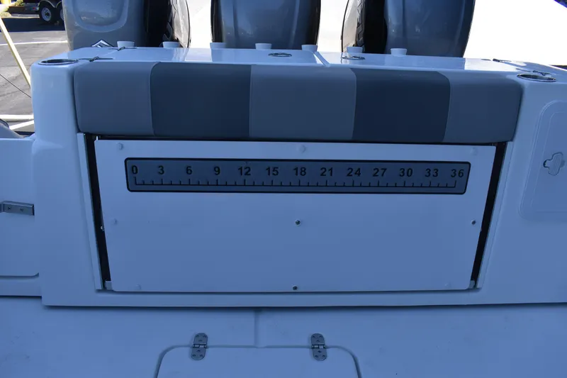 Slide: The Image of 2021 Cape Horn 36 XS boat with measurement scale on deck. - 31