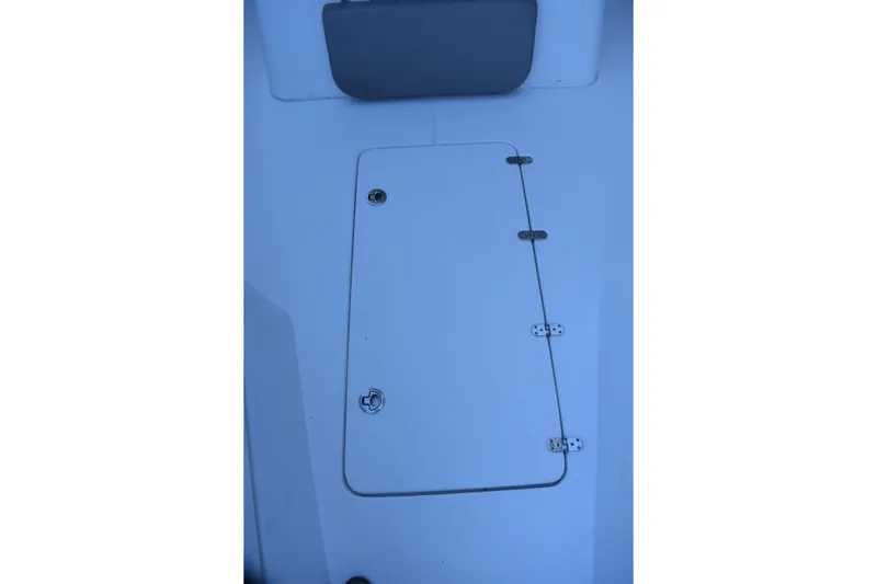Slide: The Image of 2021 Cape Horn 36 XS boat hatch with secure latches and hinges. - 36