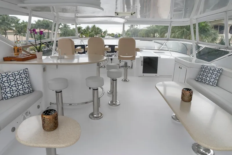 Slide: The Image of Hatteras 80 Gallopin- Flybridge - 63