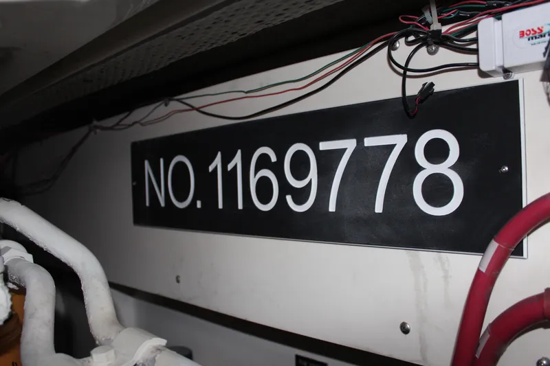 Slide: The Image of Engine room of 2005 Rampage 38 Express with registration number 1169778. - 40