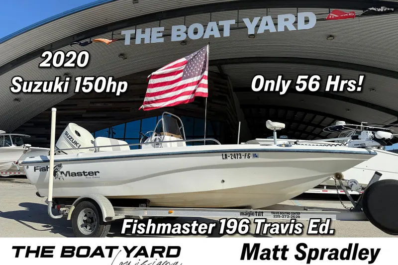 The Image of Fishmaster 196 Travis Edition boat with 2020 Suzuki 150hp engine, displayed at The Boat Yard. - 1