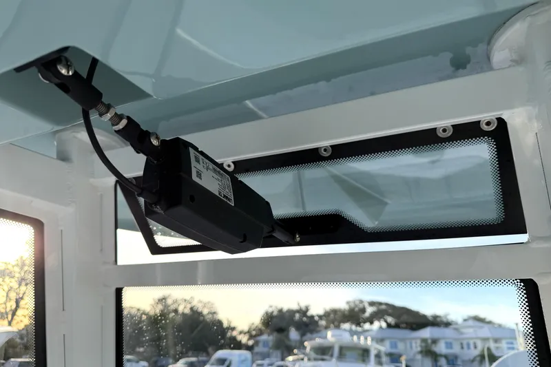 Slide: The Image of 2023 Tidewater 2410 Bay Max boat interior detail with electronic component. - 58