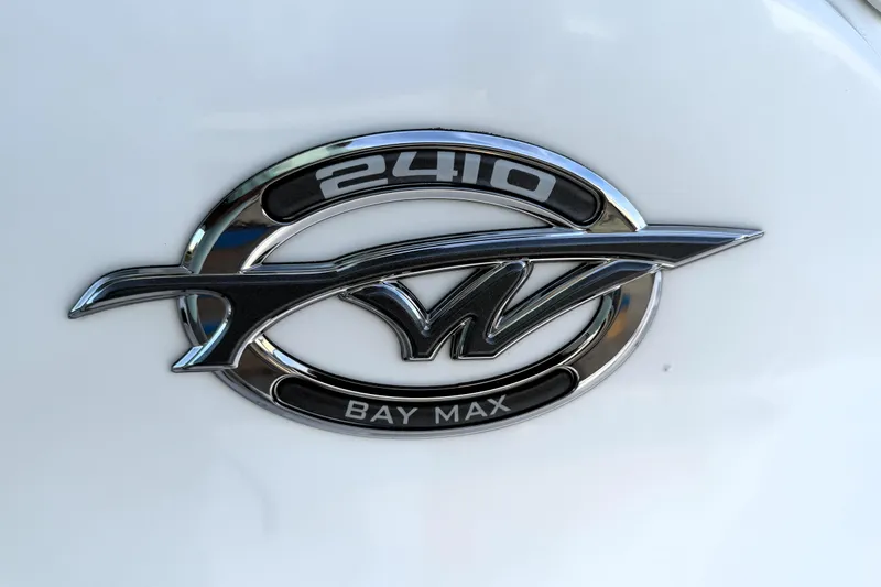 Slide: The Image of 2023 Tidewater 2410 Bay Max logo on white background. - 59