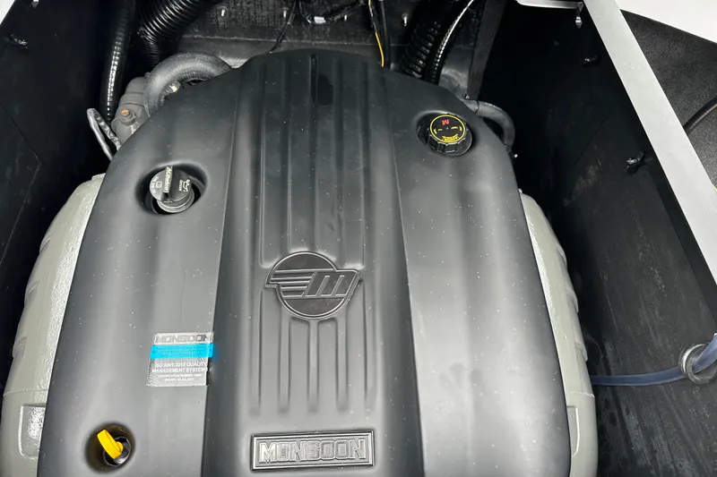 Slide: The Image of 2025 Axis T220 engine compartment featuring Monsoon engine cover. - 7