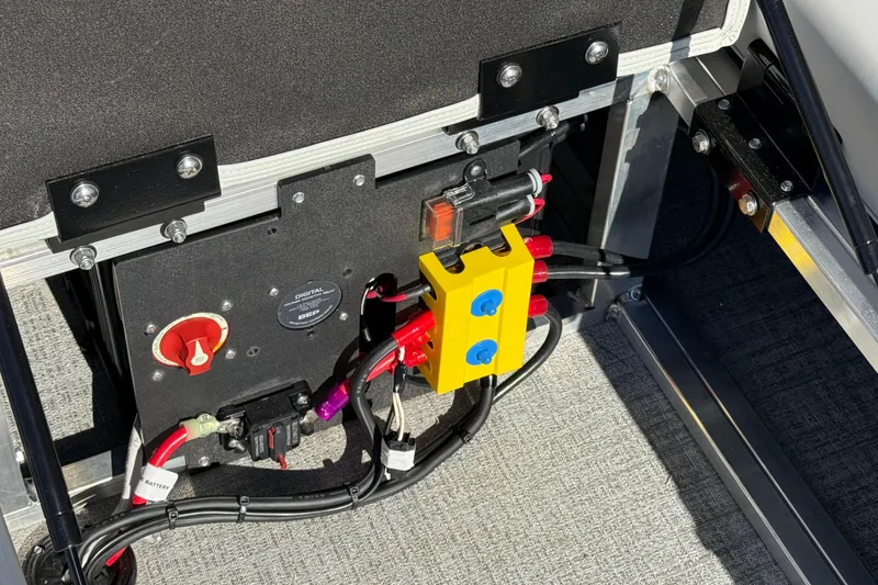 Slide: The Image of 2026 Avalon LSZ Versatile Rear Bench electrical components and wiring setup. - 39