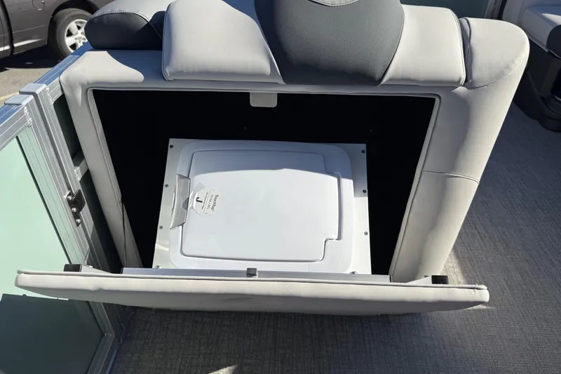 Slide: The Image of 2026 Avalon LSZ Versatile Rear Bench with open storage compartment. - 47