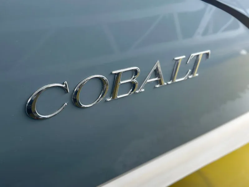 Slide: The Image of Close-up of Cobalt logo on a 2021 R7 model. - 21
