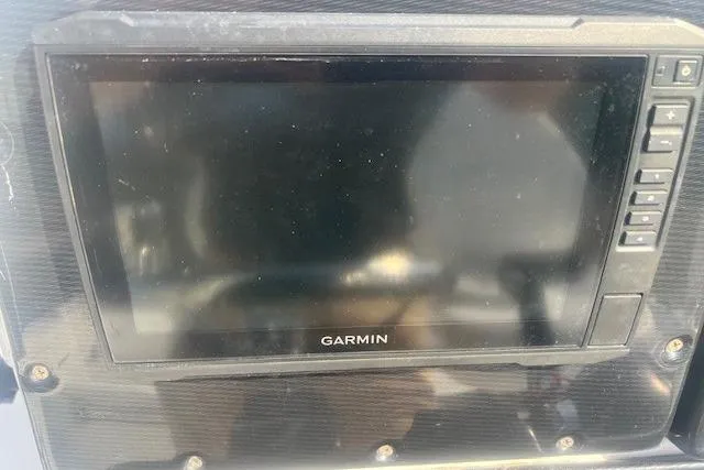 Slide: The Image of Garmin display on 2019 Blue Wave 2200 PureBay boat dashboard. - 10