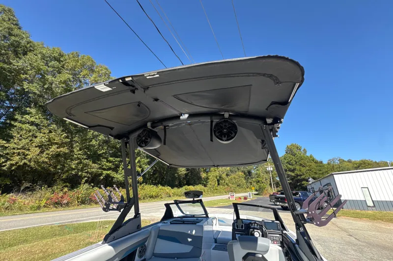 Slide: The Image of 2023 Axis T220 boat interior with sleek seating and modern design. - 15